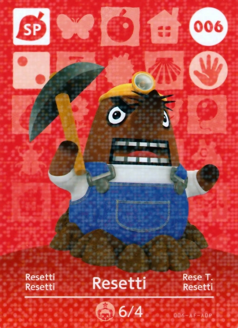 Amiibo Resetti Figur Buy 8Pcs/set Action Figures Tom Nook