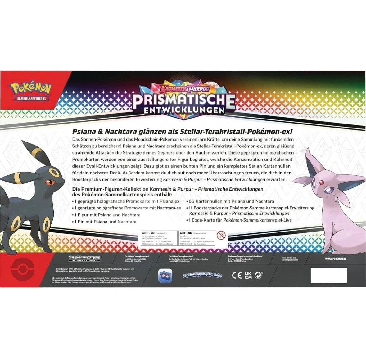 Pokémon Karmesin & Purpur Prismatische Entwicklungen Premium Figuren Kollektion - Deutsch