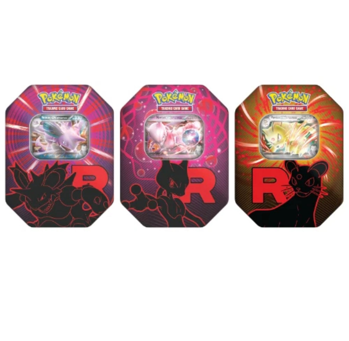 Pokémon Scarlet&Violet Destined Rivals Team Rocket Tin Box Set (3 Tin Boxen) - Englisch