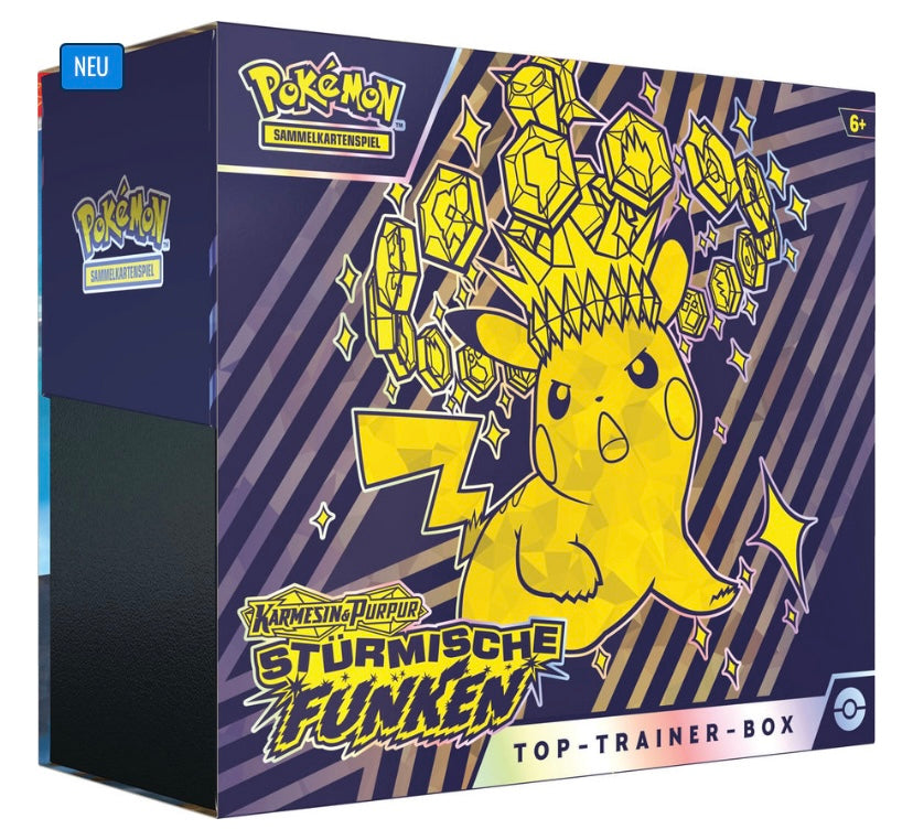 Pokémon Stürmische Funken Top Trainer Box - Deutsch (Vorbestellung)