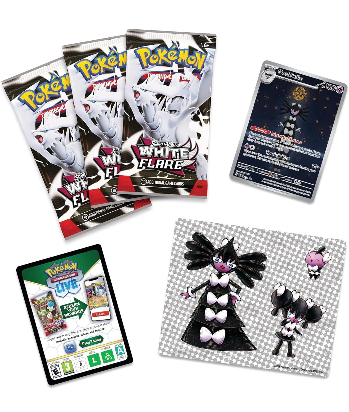 Pokémon White Flare Tech Sticker Collection - Englisch