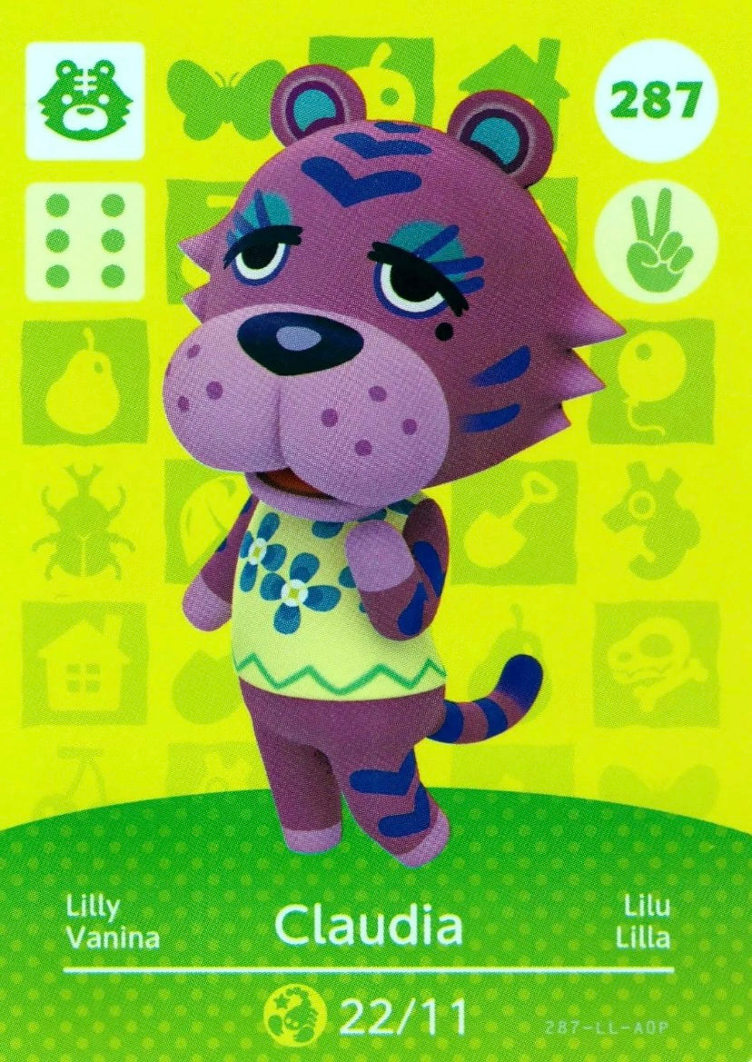 Animal Crossing Amiibo Karte Lilly 287