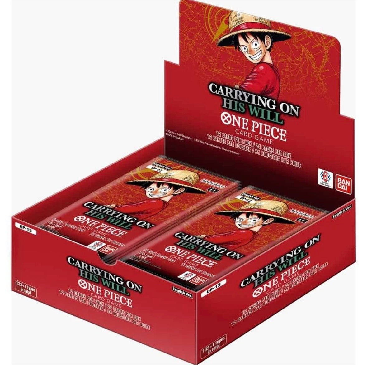 One Piece Card Game Carrying on his Will Display OP-13 - Englisch