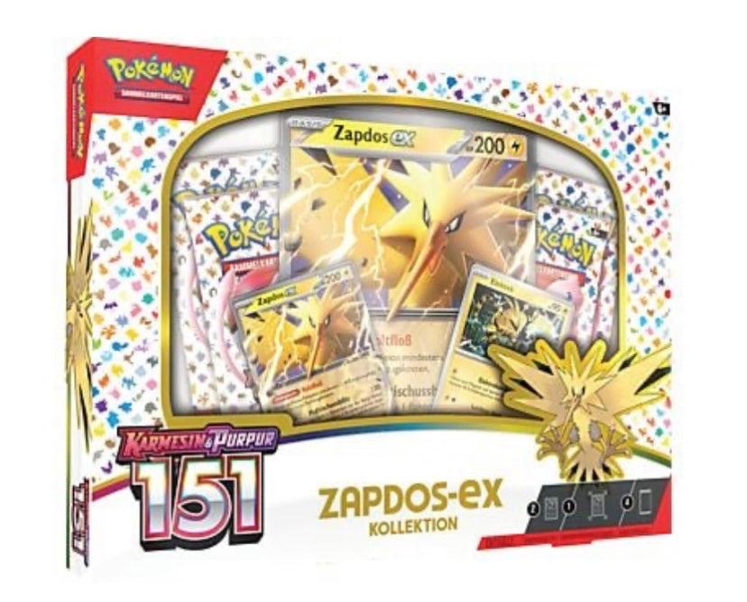 Pokémon 151 Zapdos EX Kollektion Deutsch