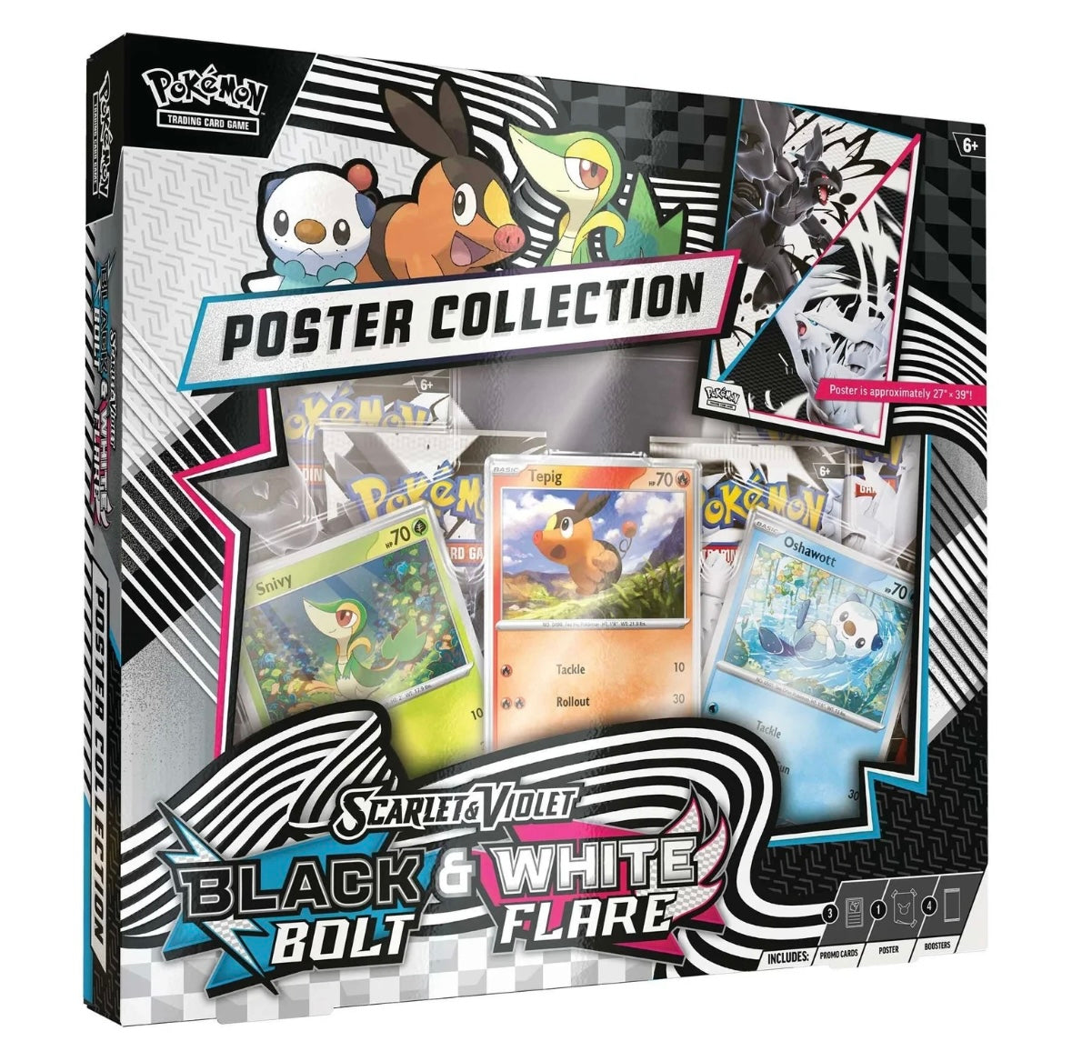 Pokémon Scarlet & Violet Black Bolt & White Flare Poster Collection – SV 10.5 – Englisch