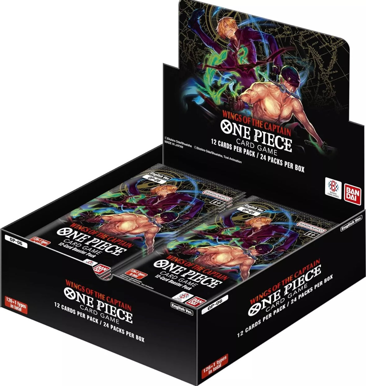 One Piece Card Game Wings of the Captain OP-06 Display (24 Booster) - Englisch