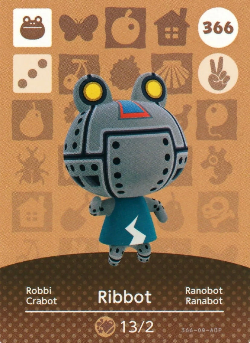 Animal Crossing Amiibo Karte Robbi 366