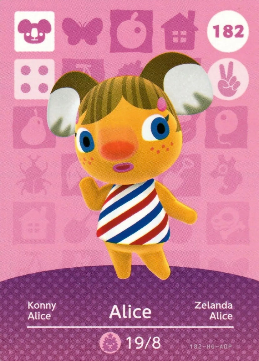 Animal Crossing Amiibo Karte Konny 182