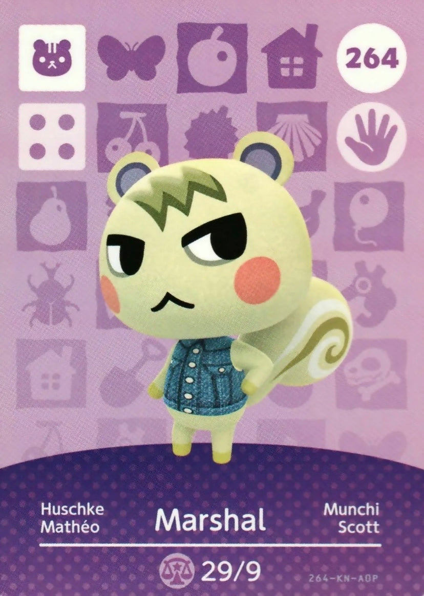 Animal Crossing Amiibo Karte Huschke 264
