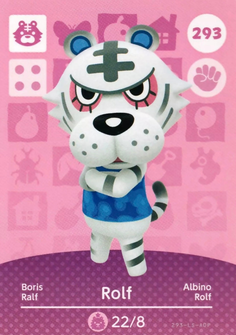 Animal Crossing Amiibo Karte Boris 293