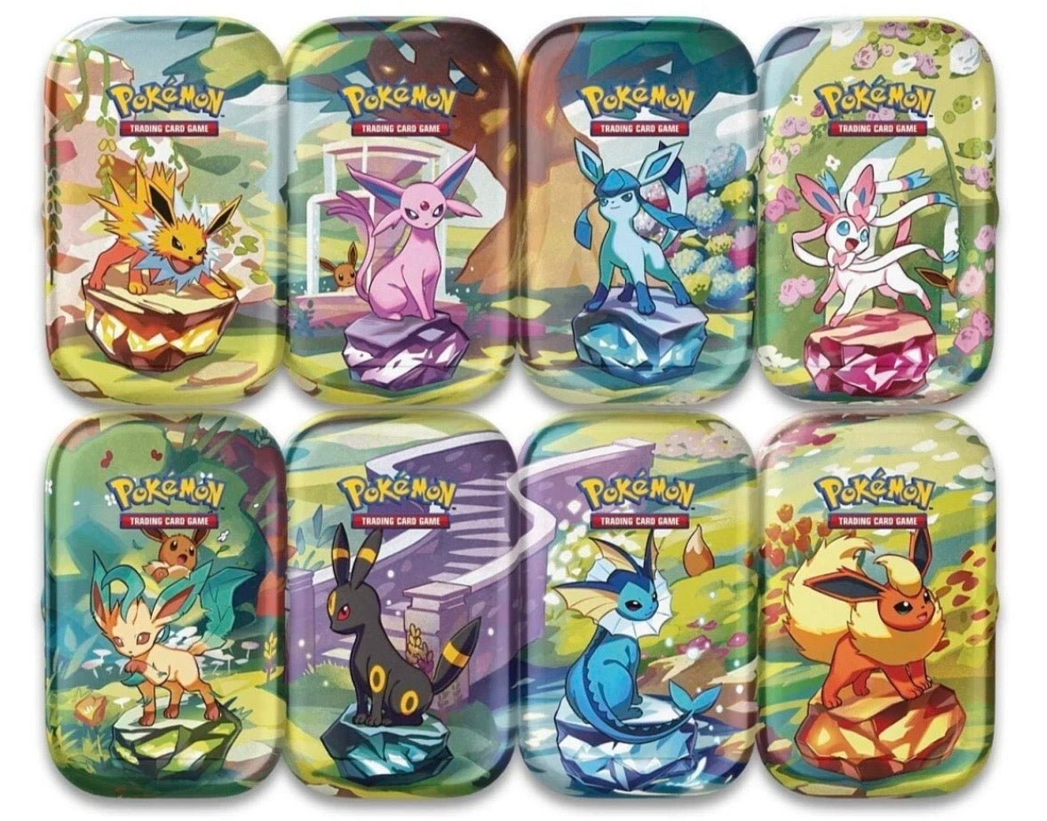 Pokèmon Scarlet & Violet Prismatic Evolution Mini Tin Set (8 Mini Tins) - Englisch