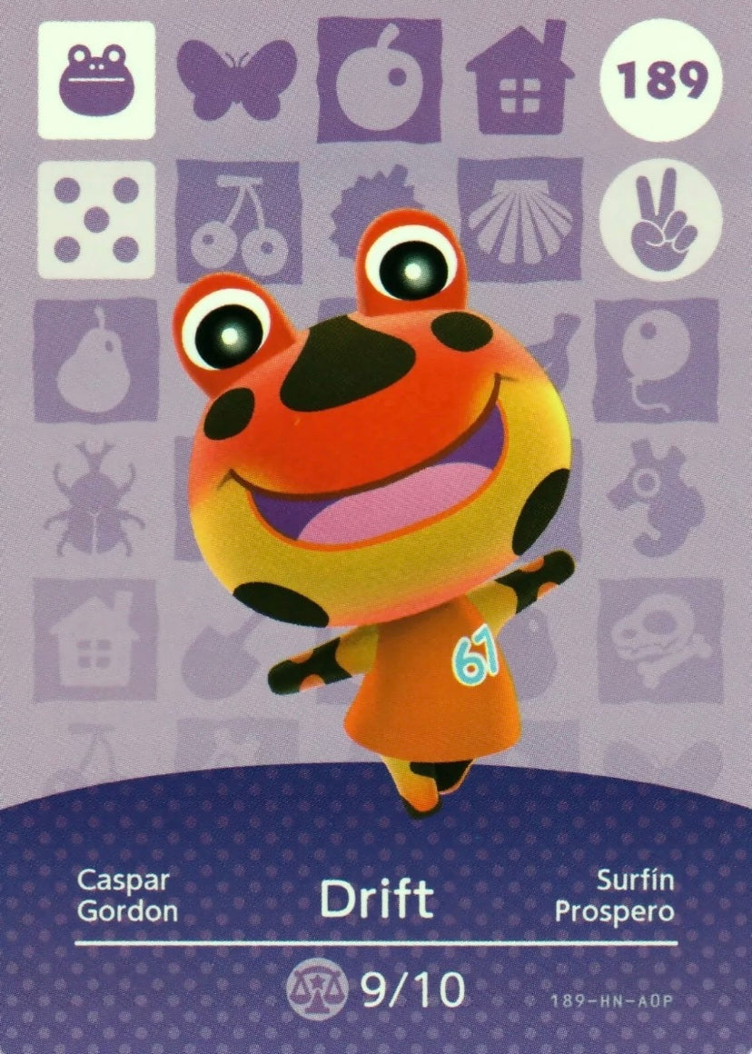 Animal Crossing Amiibo Karte Caspar 189