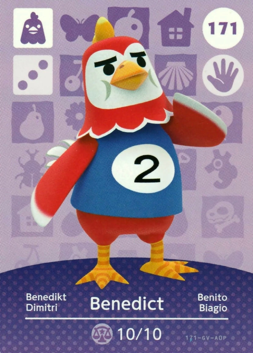 Animal Crossing Amiibo Karte Benedikt 171