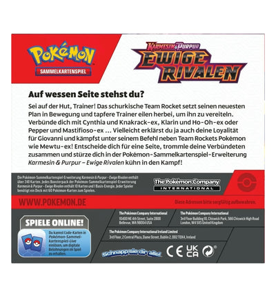 POKÉMON KARMESIN & PURPUR KP10 – EWIGE RIVALEN BOOSTER-DISPLAY -DEUTSCH