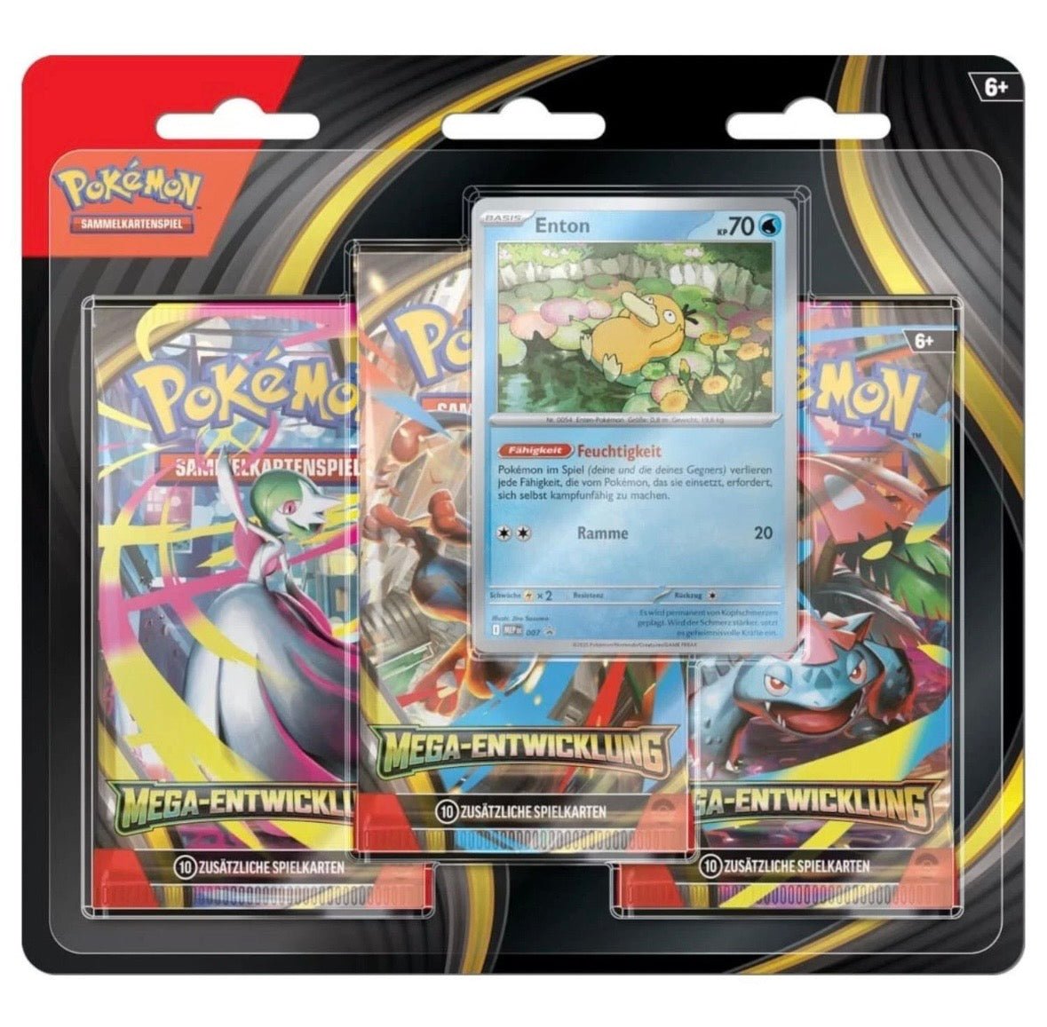 Pokémon Mega Entwicklung 3-Pack Blister Enton - Deutsch