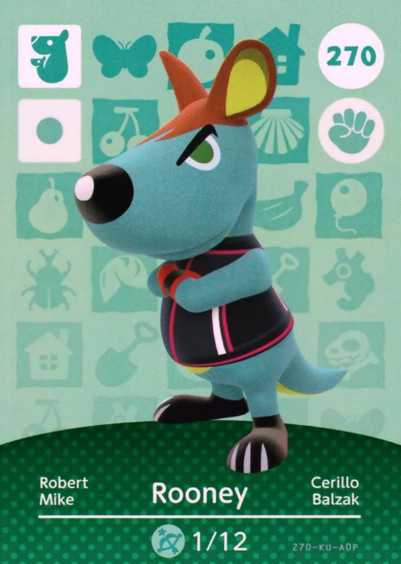 Animal Crossing Amiibo Karte Robert 270