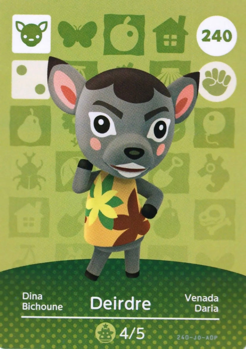 Animal Crossing Amiibo Karte Dina 240