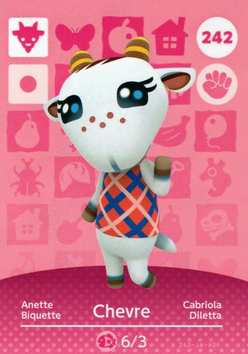 Animal Crossing Amiibo Karte Anette 242