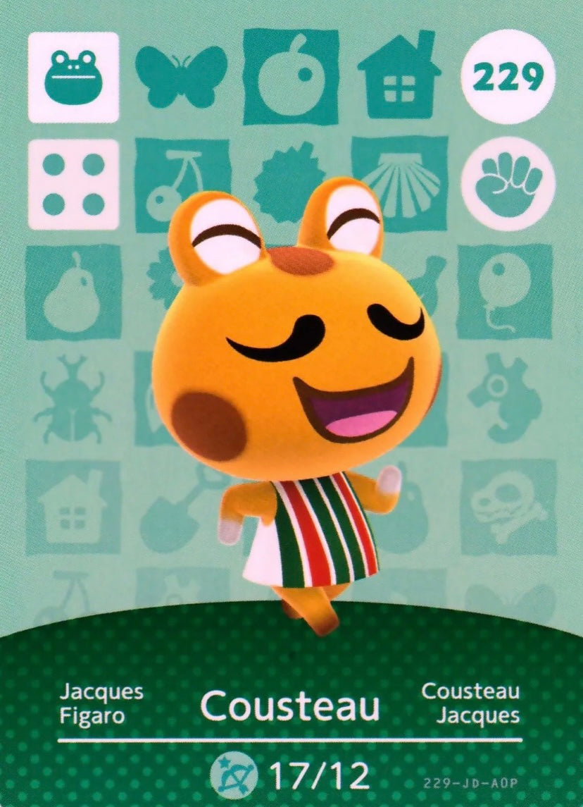 Animal Crossing Amiibo Karte Jacques 229
