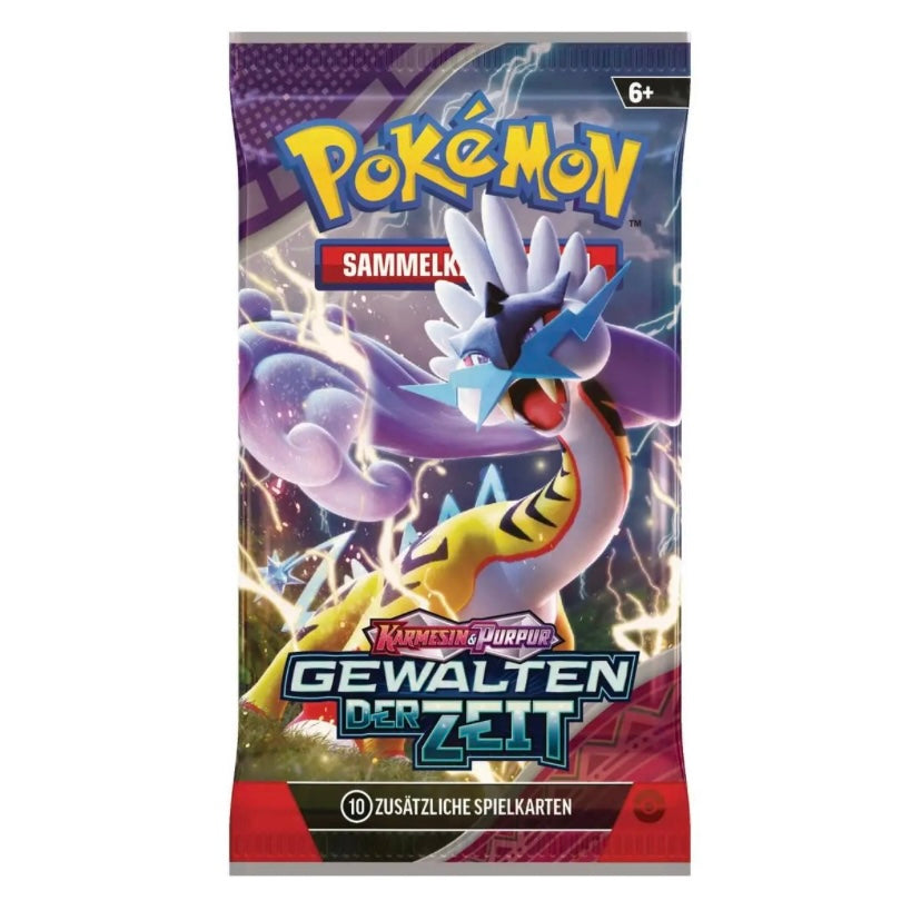 Pokémon Karmesin & Purpur Gewalten der Zeit Booster Pack Deutsch