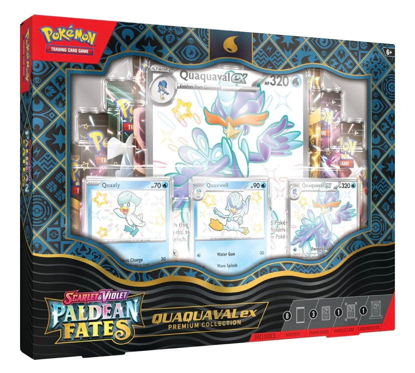 Pokémon Scarlet & Violet Paldean Fates Premium Kollektion Quaquaval-ex EN