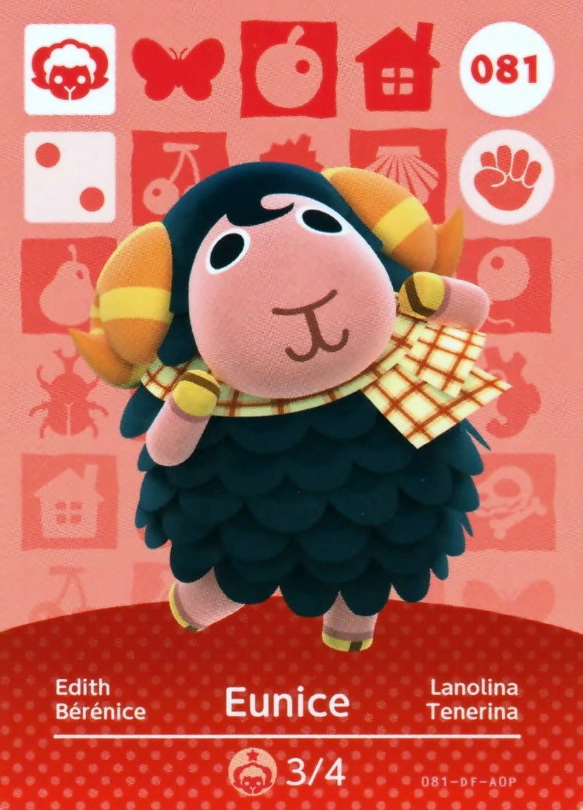 Animal Crossing Amiibo Karte Edith 081