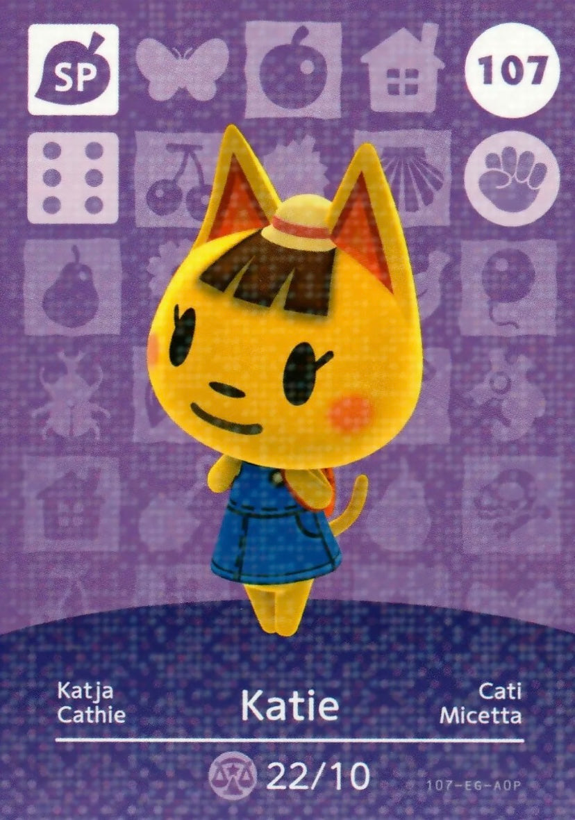 Animal Crossing Amiibo Karte Katja 107