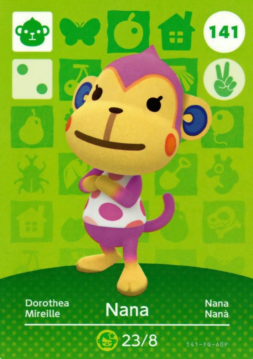 Animal Crossing Amiibo Karte Dorothea 141