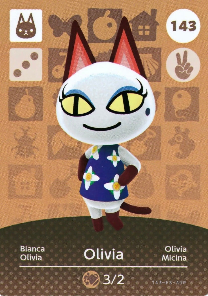 Animal Crossing Amiibo Karte Bianca 143