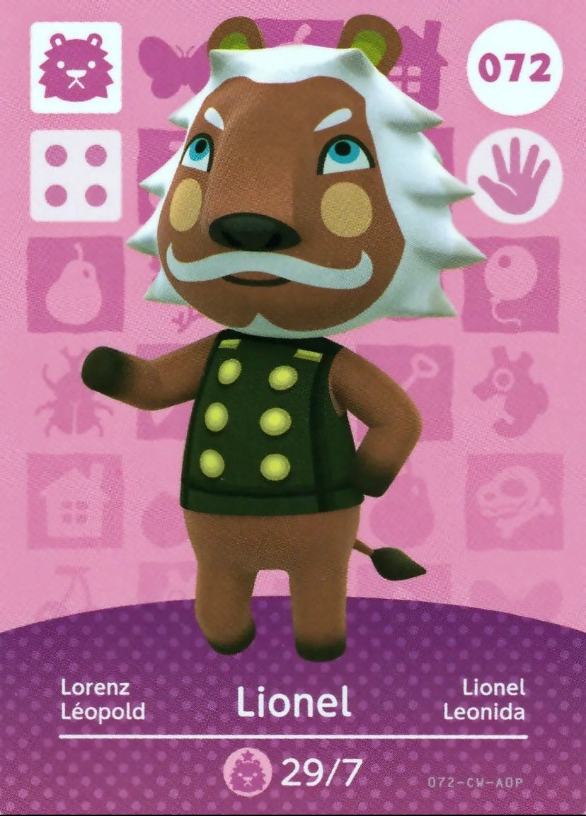 Animal Crossing Amiibo Karte Lorenz 072