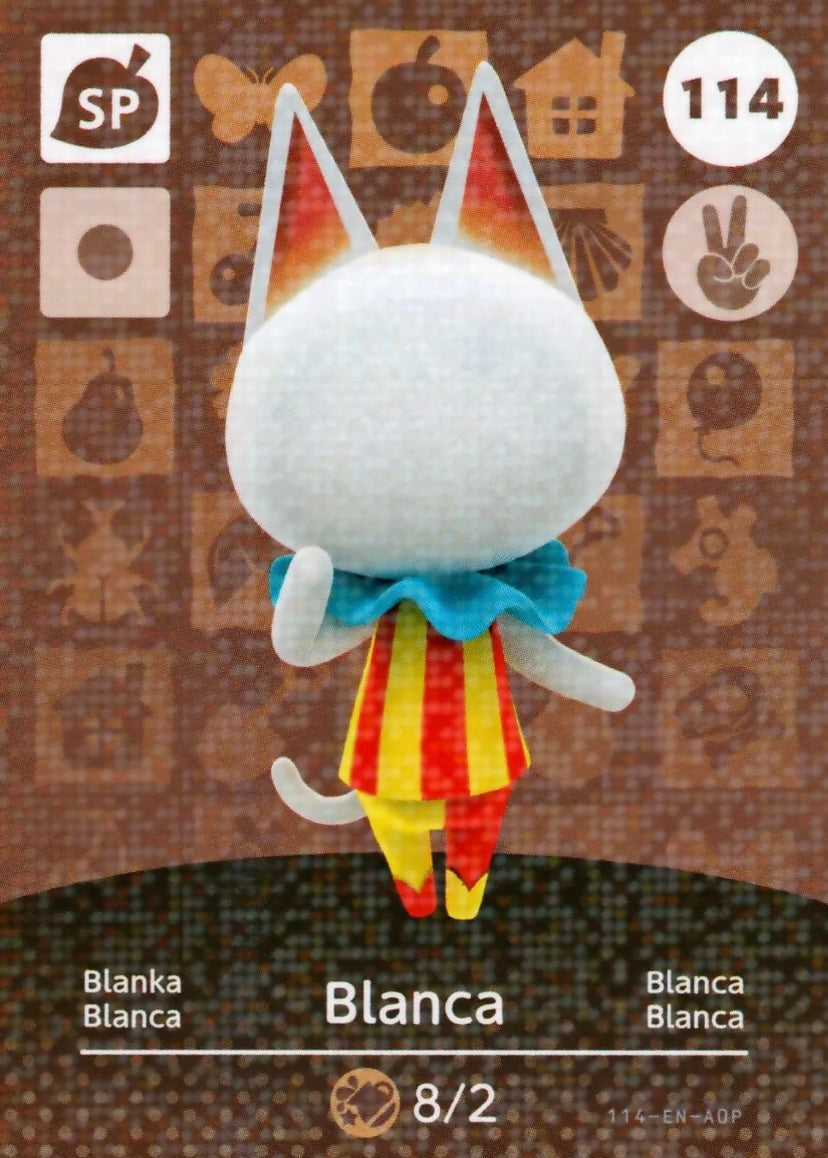 Animal Crossing Amiibo Karte Blanka 114
