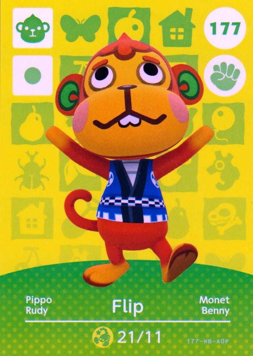 Animal Crossing Amiibo Karte Pippo 177