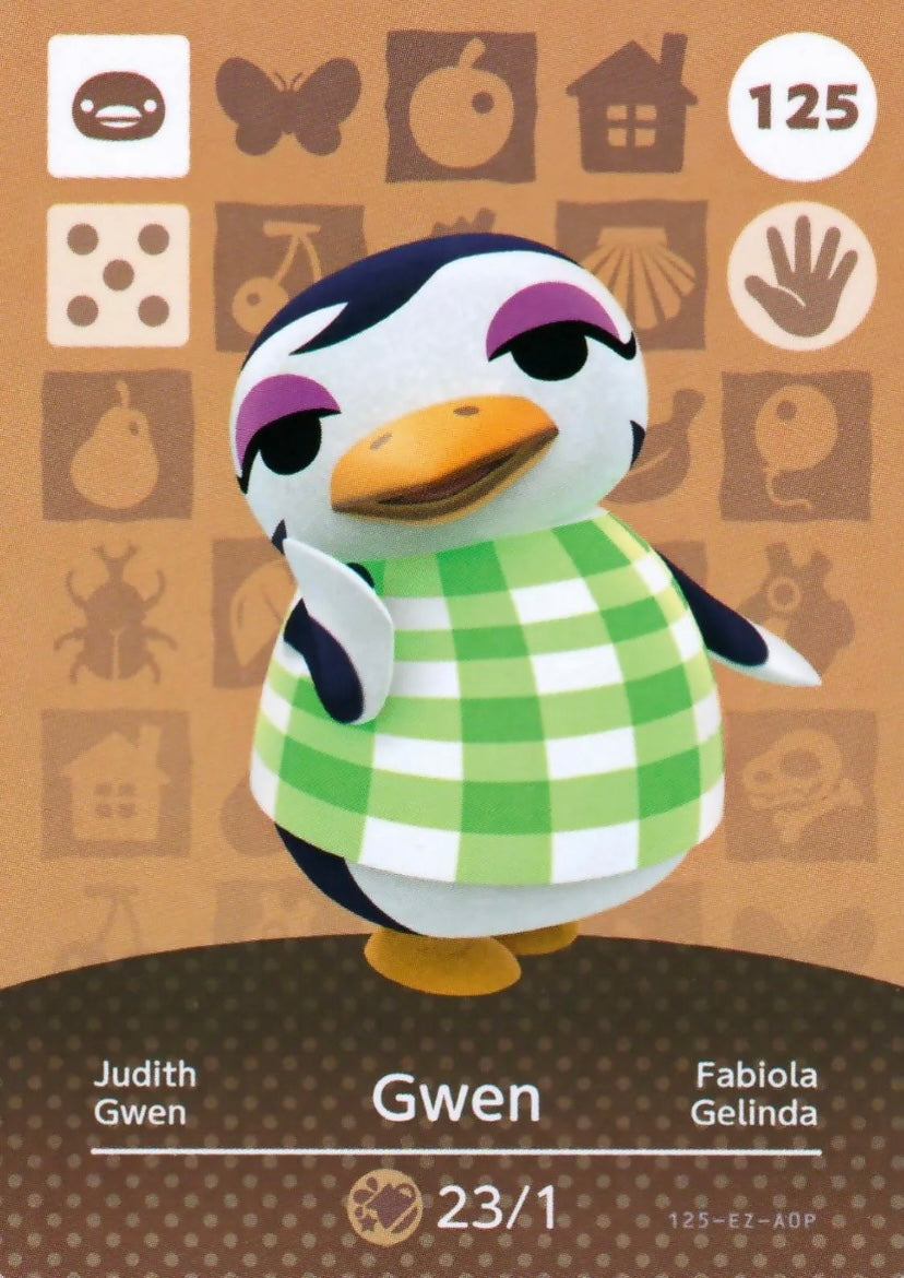 Animal Crossing Amiibo Karte Judith 125