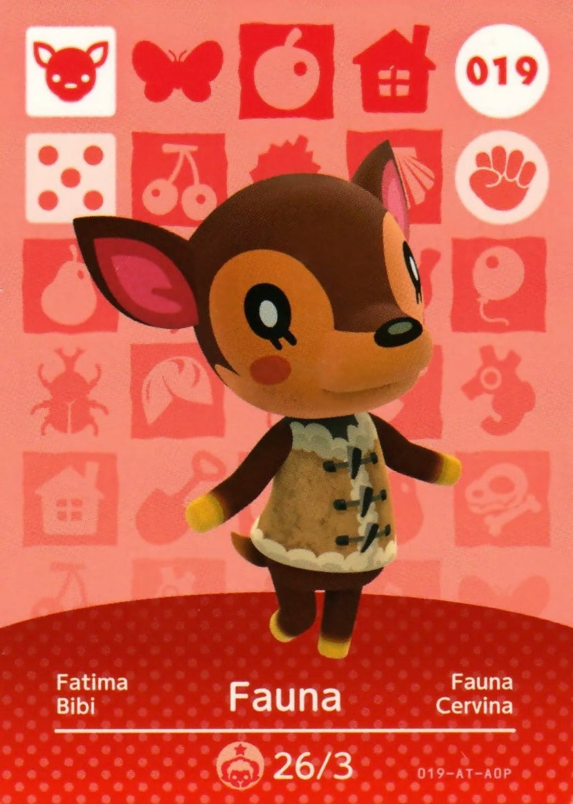 Animal Crossing Amiibo Karte Fatima 019