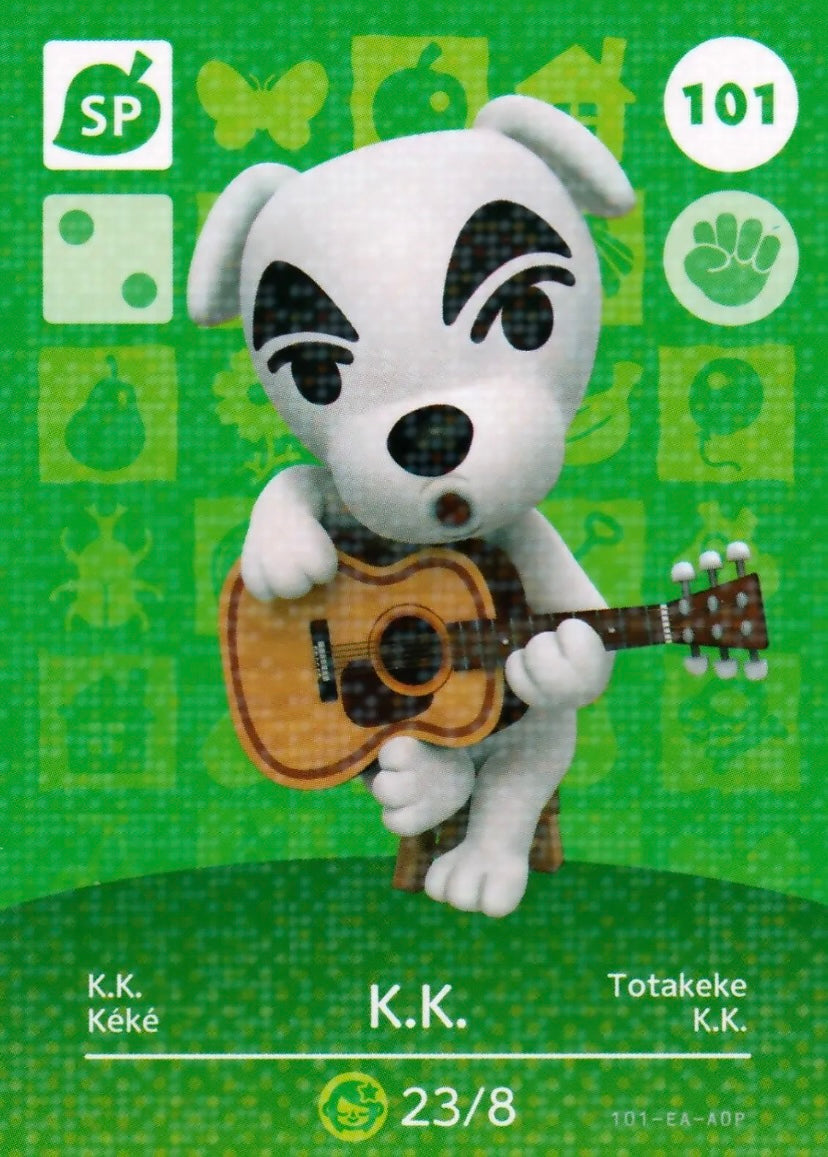 Animal Crossing Amiibo Karte K.K. 101