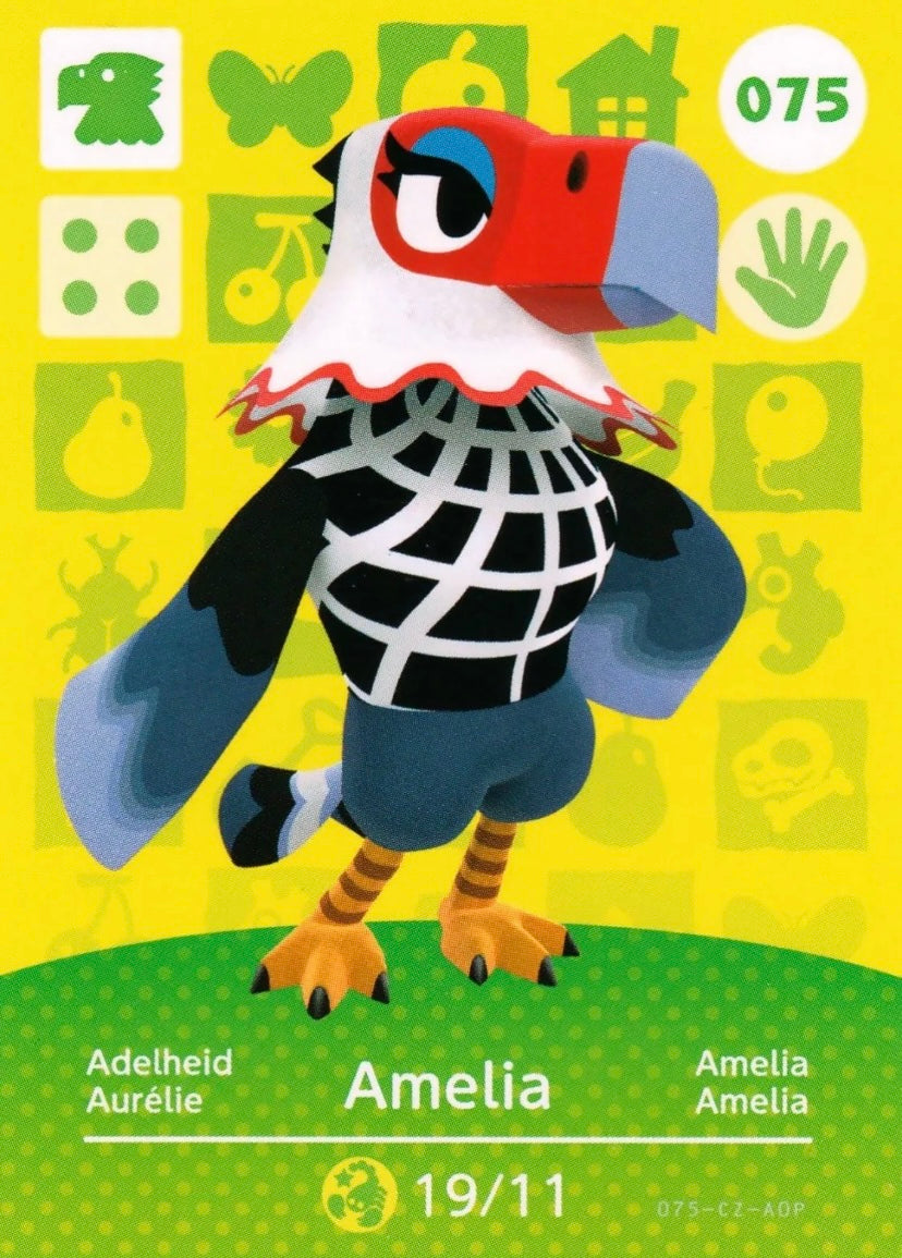 Animal Crossing Amiibo Karte Adelheid 075