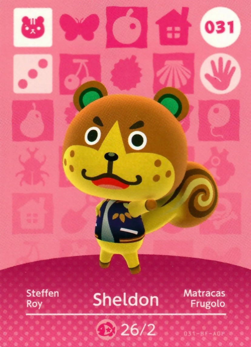 Animal Crossing Amiibo Karte Steffen 031