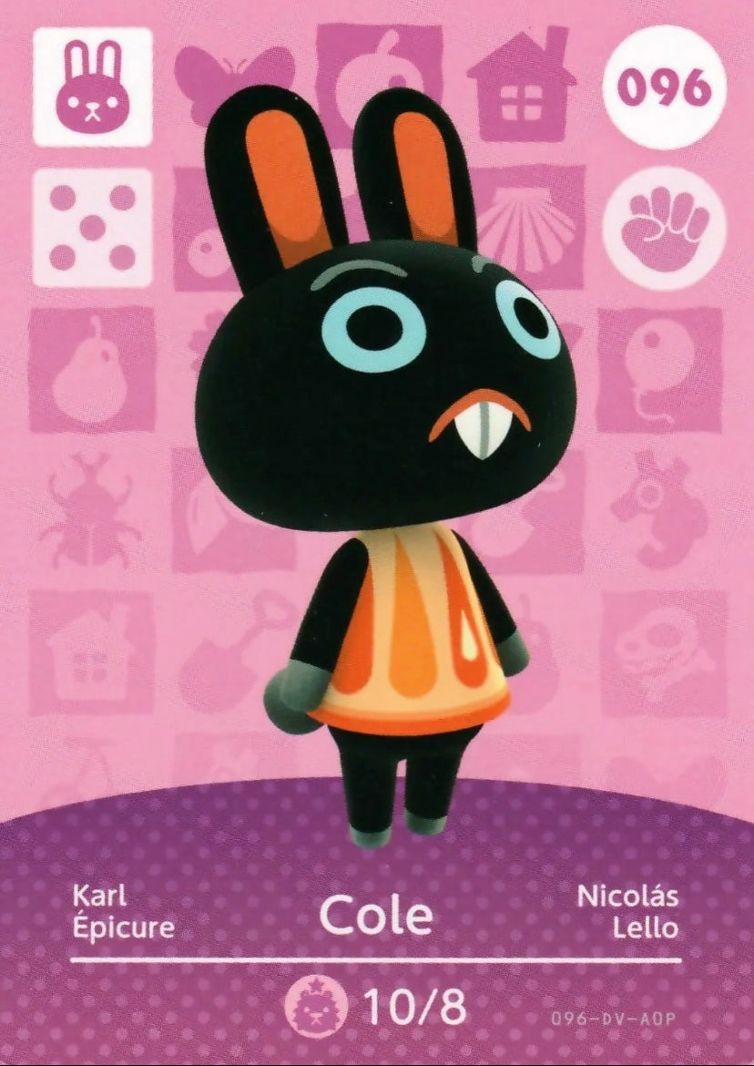 Animal Crossing Amiibo Karte Karl 096