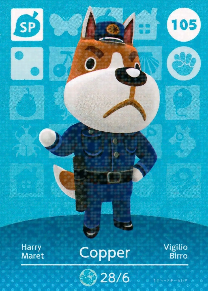 Animal Crossing Amiibo Karte Harry 105
