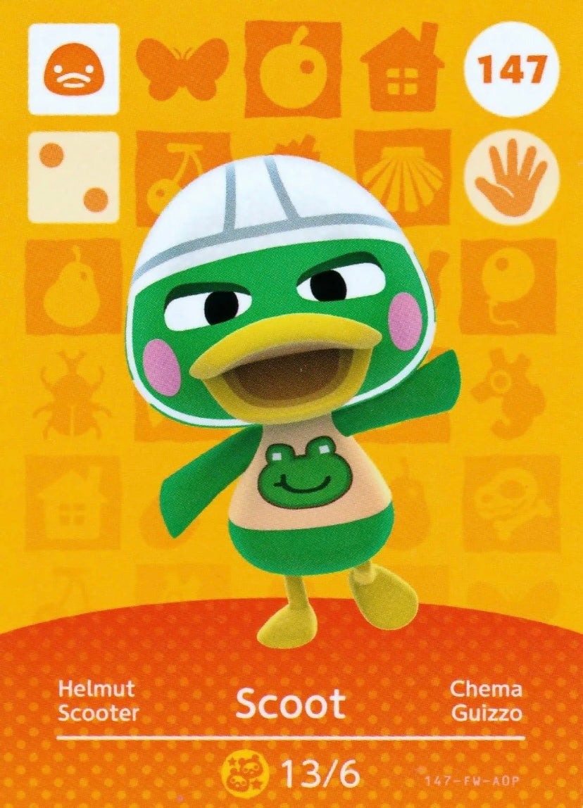 Animal Crossing Amiibo Karte Helmut 147