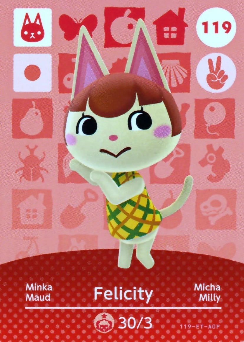 Animal Crossing Amiibo Karte Minka 119