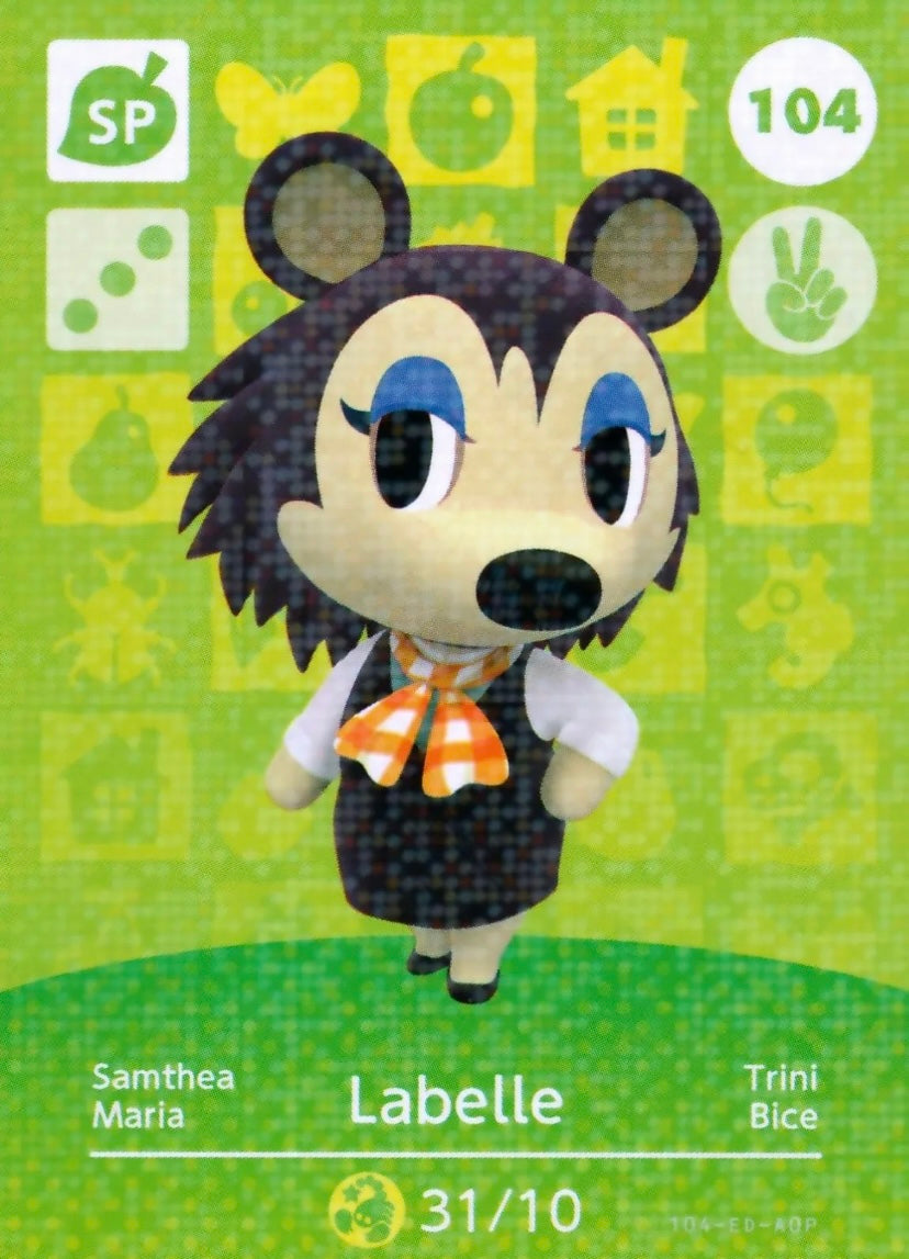Animal Crossing Amiibo Karte Samthea 104