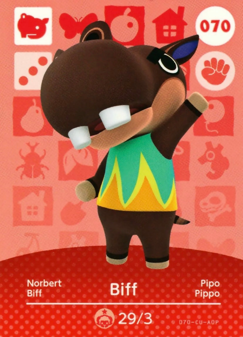 Animal Crossing Amiibo Karte Norbert 070