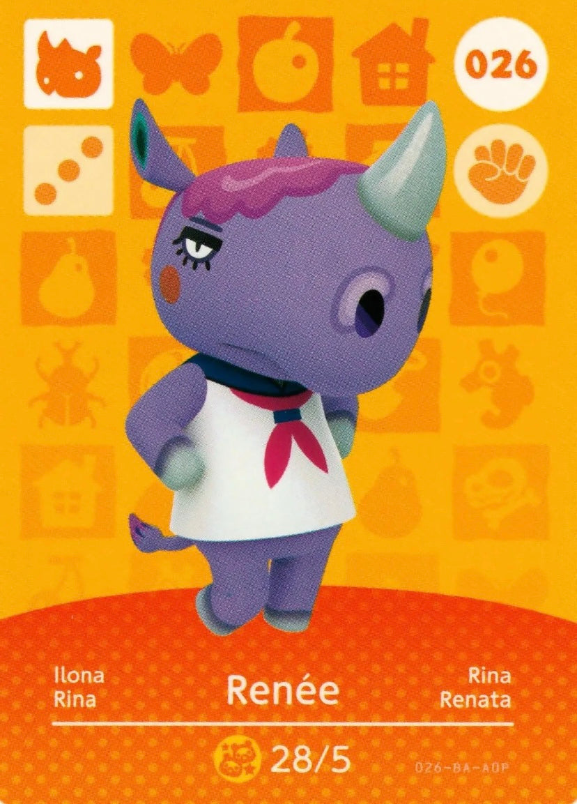 Animal Crossing Amiibo Karte Ilona 026
