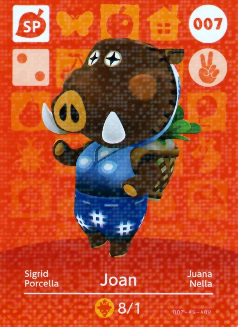 Animal Crossing Amiibo Karte Sigrid 007