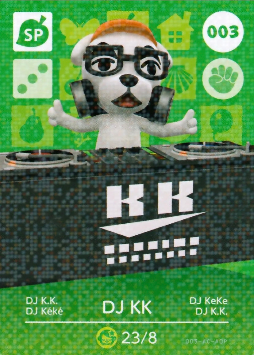 Animal Crossing Amiibo Karte DJ KK 003