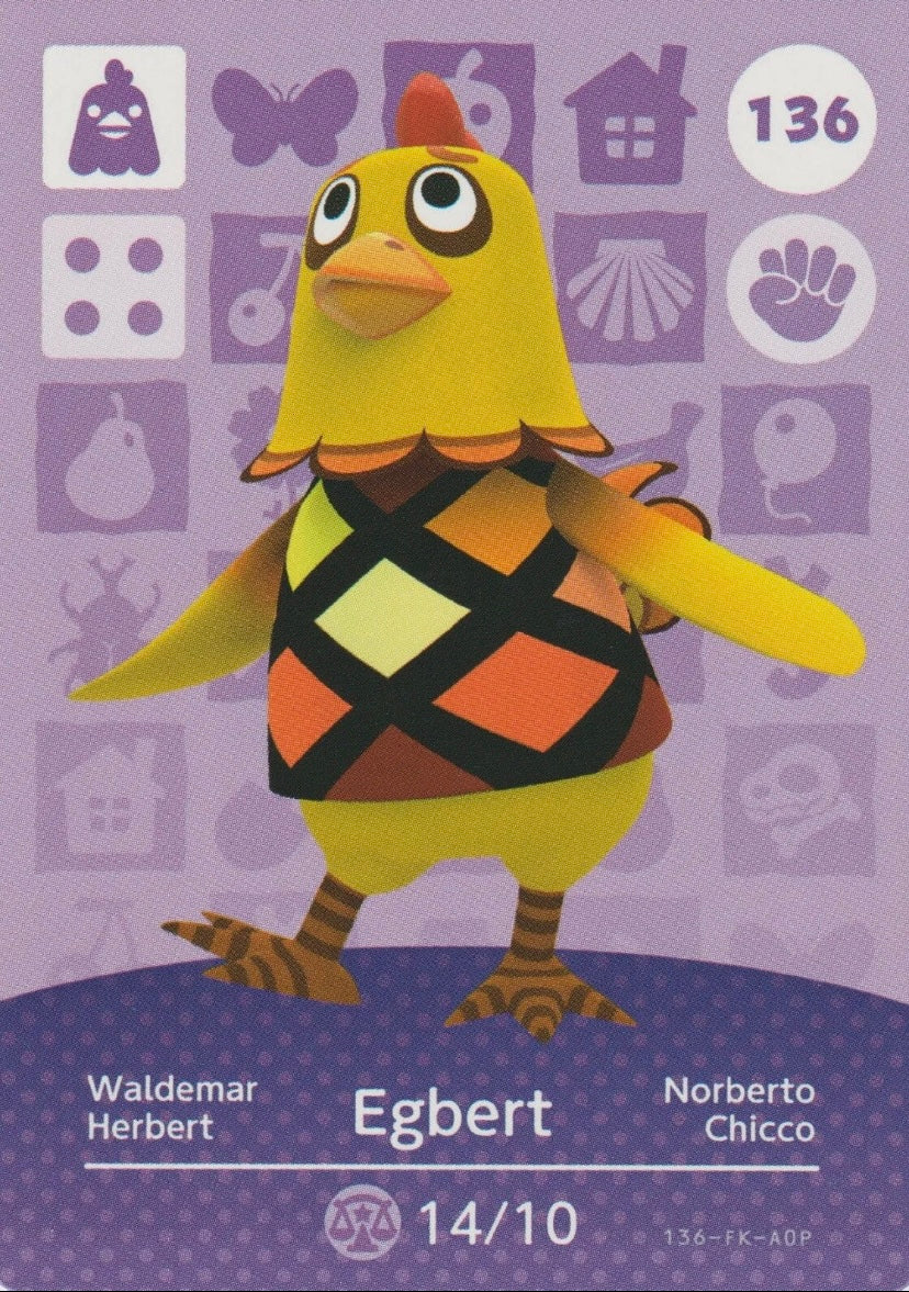 Animal Crossing Amiibo Karte Waldemar 136