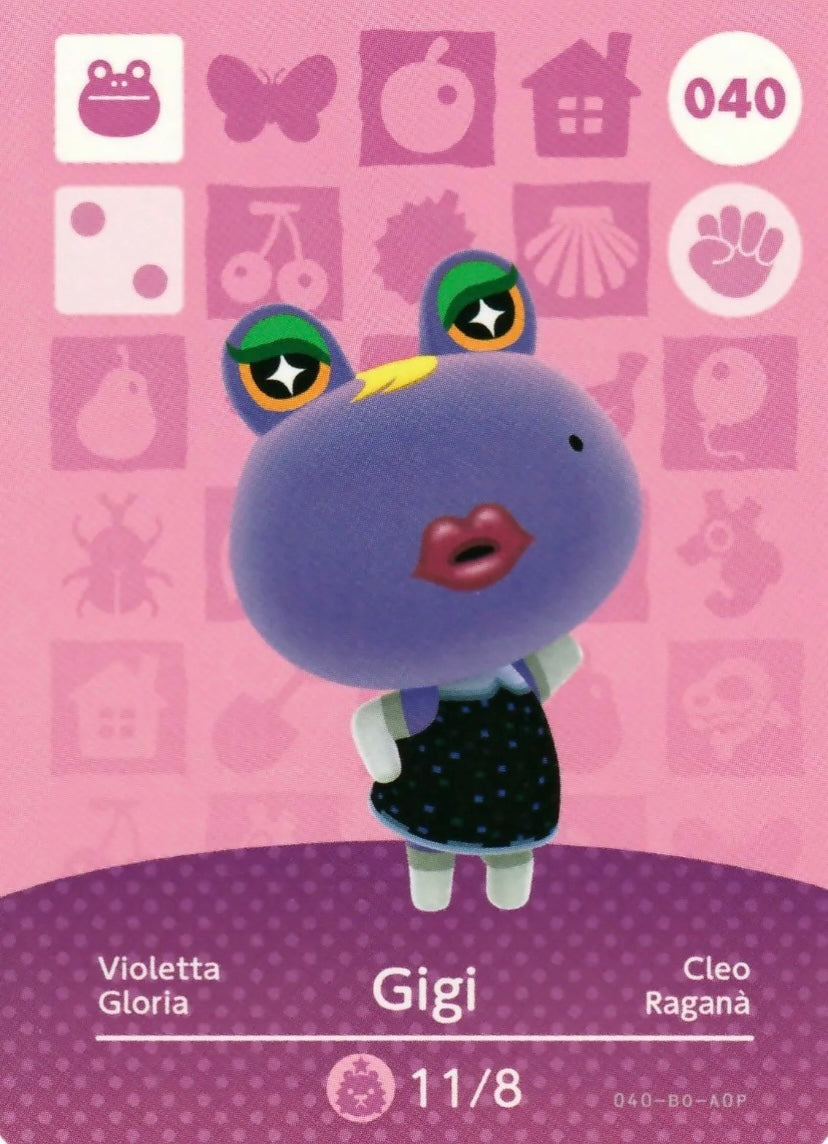 Animal Crossing Amiibo Karte Violetta 040