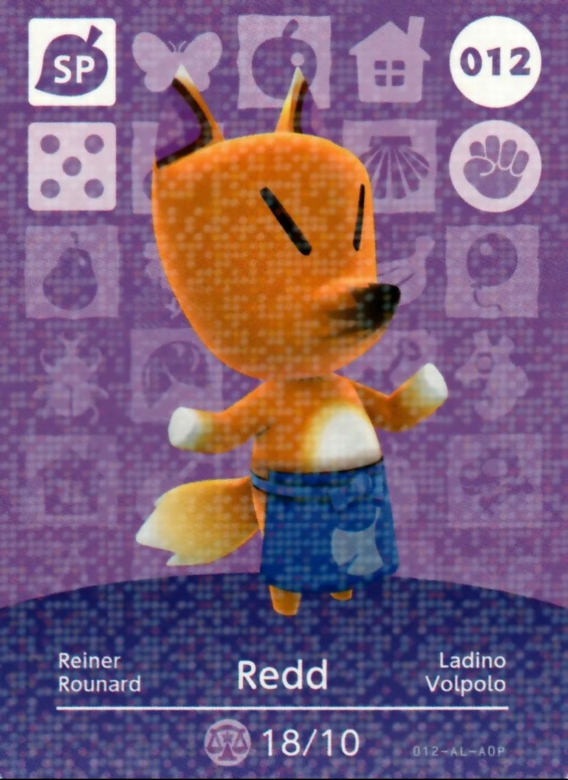 Animal Crossing Amiibo Karte Reiner 012