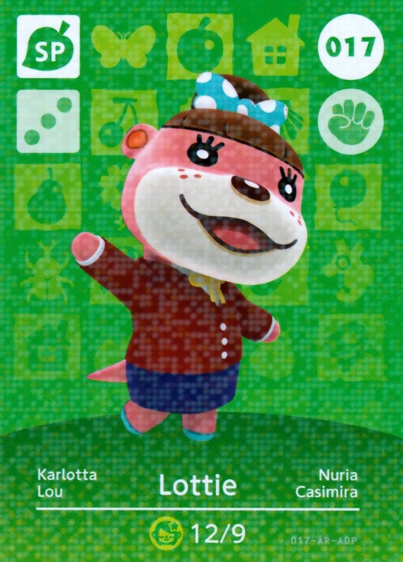 Animal Crossing Amiibo Karte Karlotta 017